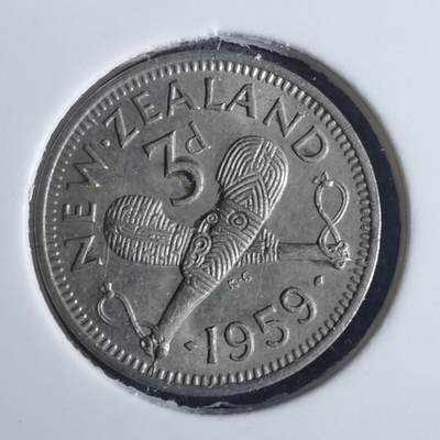 沼泽如烟--第837场 - 新西兰1959年3便士