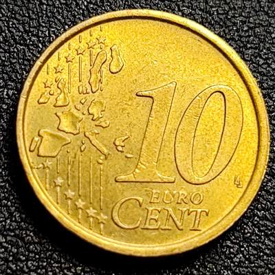 泉币菌-第107场-精品福利场 欧元 意大利2002年10欧分铜币 女神维纳斯 19.75MM 