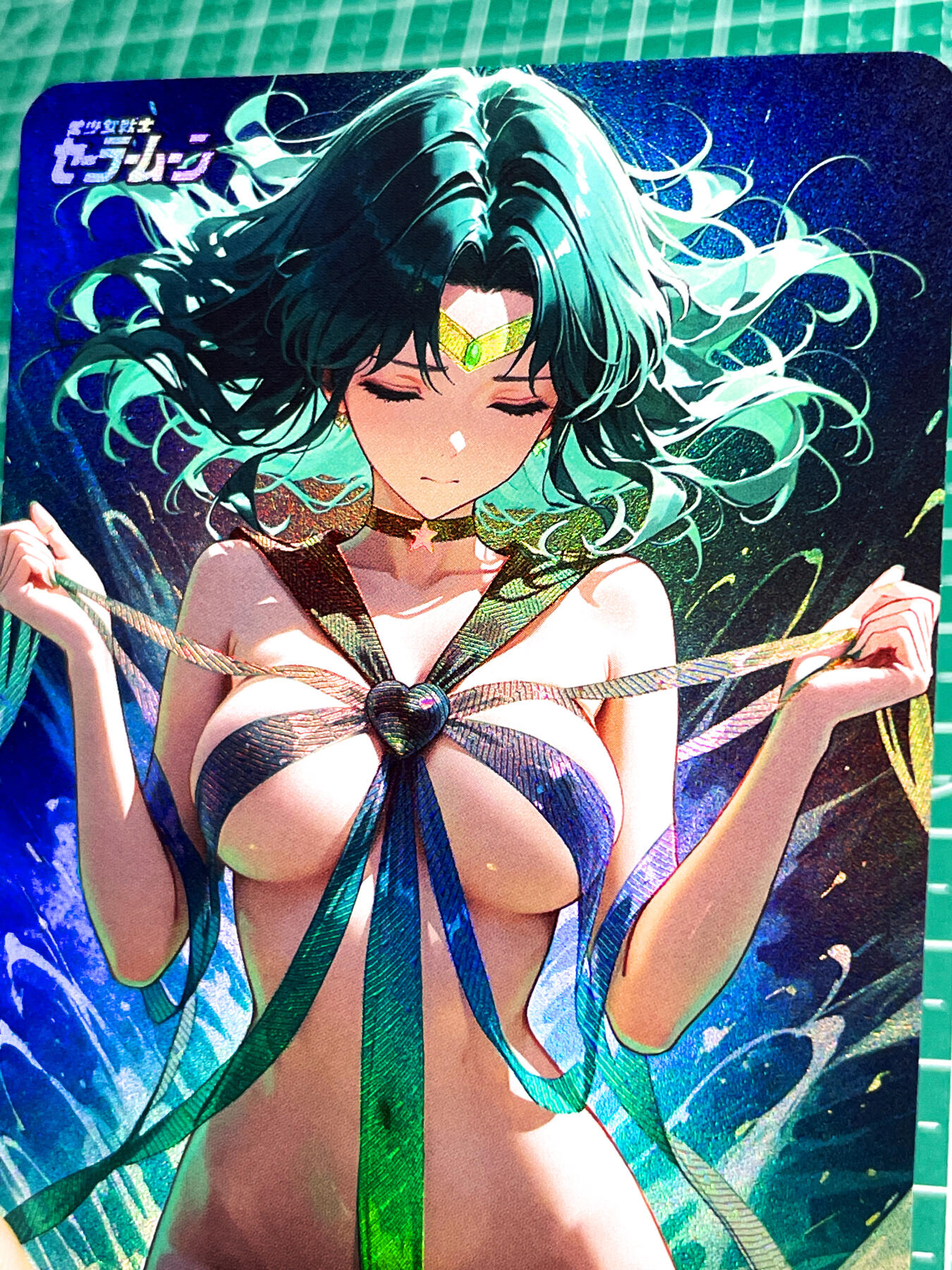 【关注参拍有赠卡】显眼宝31期  9.10日晚9:30截止 逝者如斯夫不舍昼夜 非常漂亮的美少女战士 丝带美少女 散配一张 折光彩闪   63*88