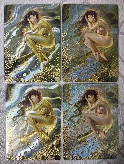 花开卡拍第38期（9月14号周日截拍，品控勿拍!!!拍品不寄存，运费5元，自制卡难免瑕疵，可能存在轻微撞角爆边等出厂瑕疵，品控介意勿拍！） - 燎原妖姬传 刷子 金灵仙子 双服饰双工艺，粗闪和幻彩粗闪