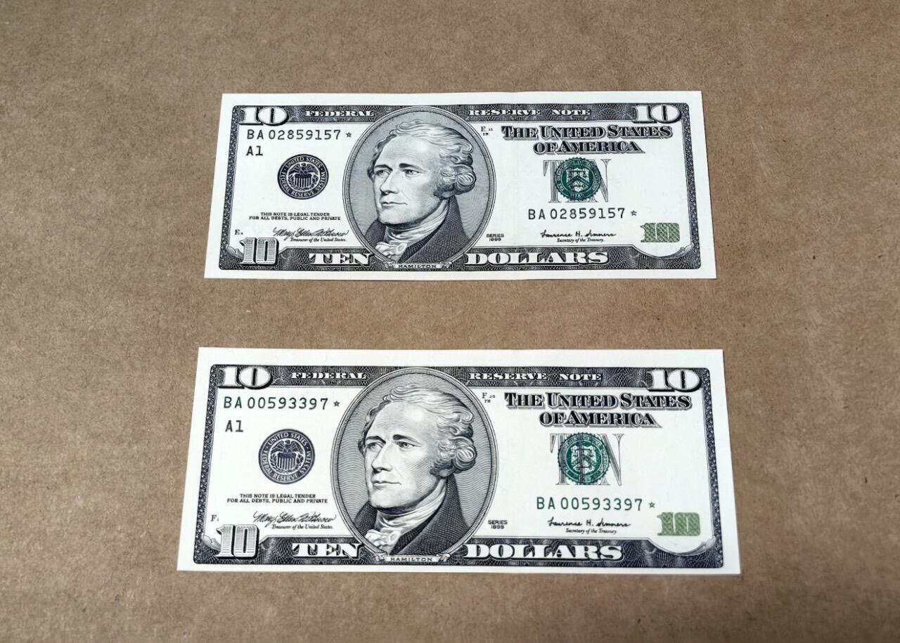 【礼羽收藏】🌏世界钱币拍卖第103期 99 年首发大头 10 美元补两张全新 unc 品相