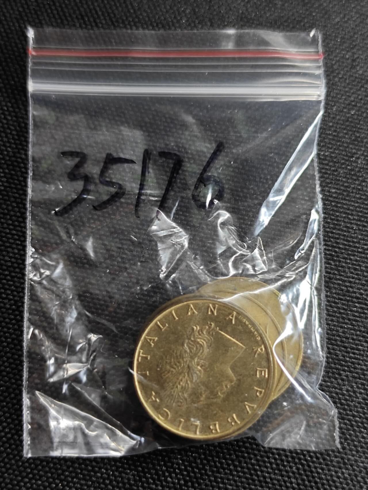 KK钱币收藏小铺 第335场 2月预留时间 周末发货  意大利20里拉铜币一组5枚
