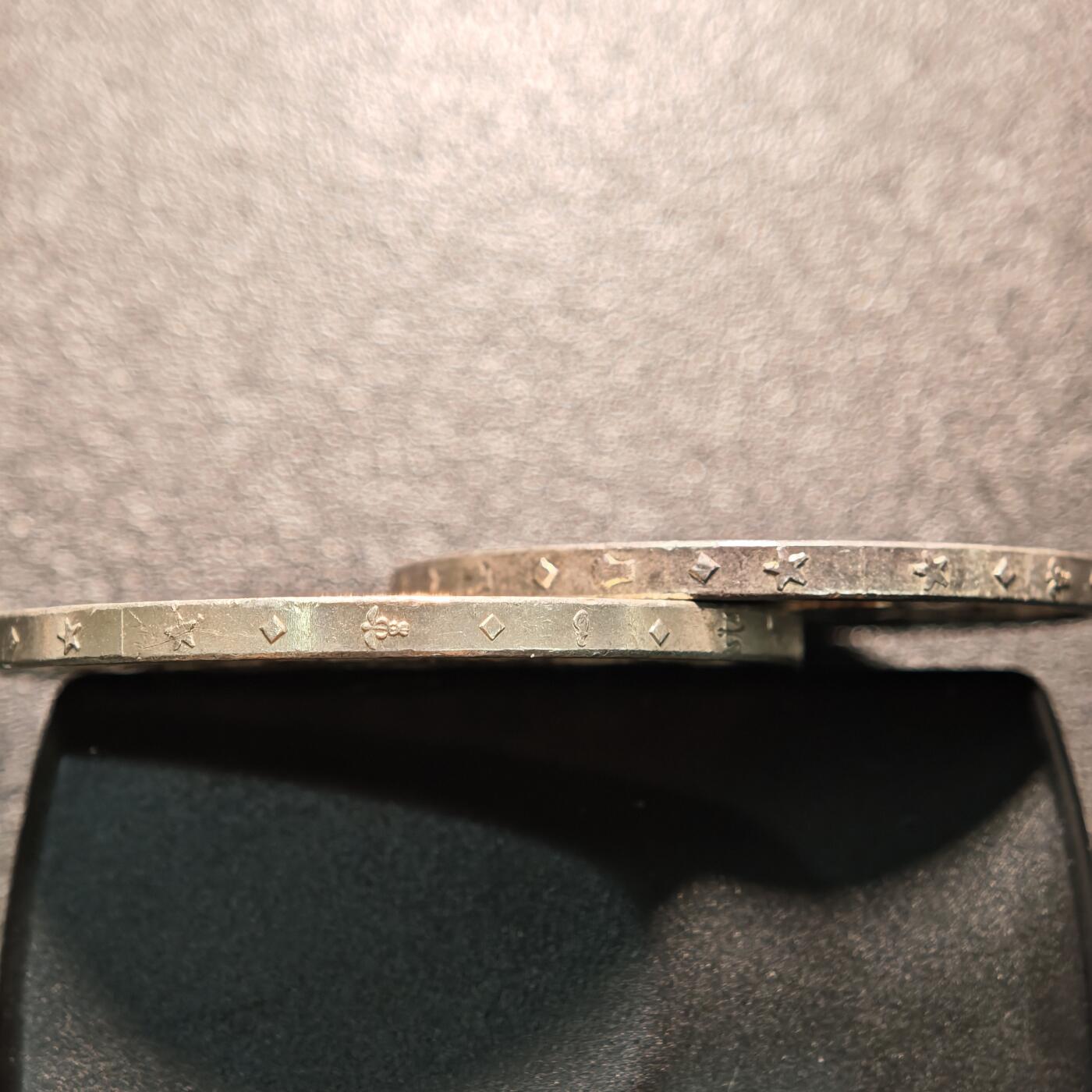 【德藏】世界币章拍卖第146期（拍品征集中~欢迎藏友联系） 2枚一组 1965年 法国大力神10法郎银币 及 1976年 法国大力神50法郎银币 直径约：37mm/10F,41.1mm/50F；重约：24.9g/10F,30g/50F