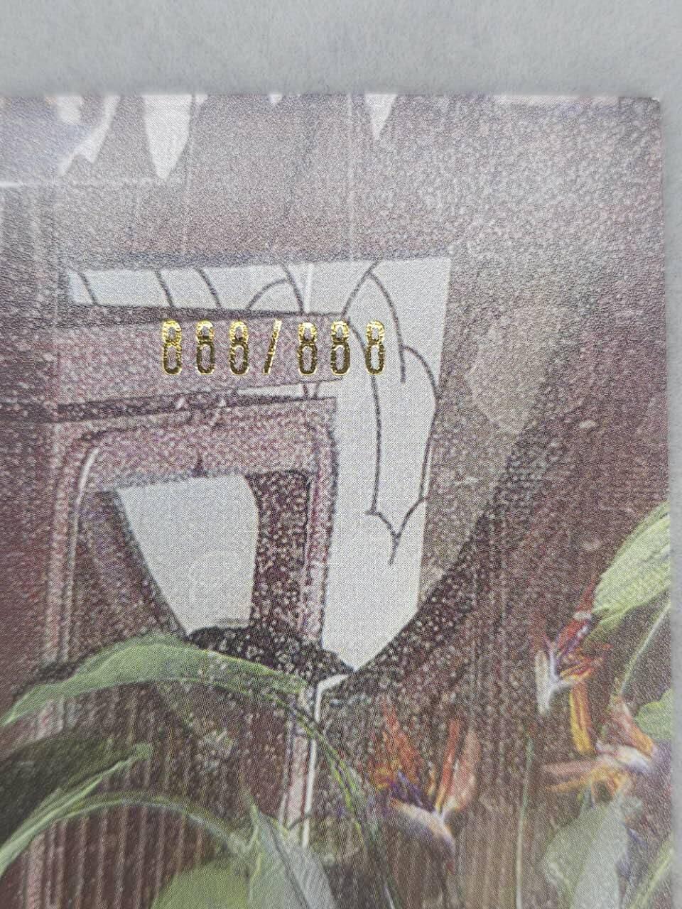 龙虎卡牌第五十四场 （无佣金，满120包邮，欢迎送拍） 【编号888】A4粗闪大卡 燎原 刷子-  （尾编，收藏佳品 右下角卷边，右上角轻微磕碰，介意勿拍）