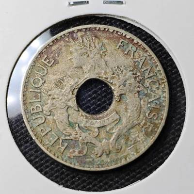 KK钱币收藏小铺 第335场 2月预留时间 周末发货 - 1939法属印度支那5分