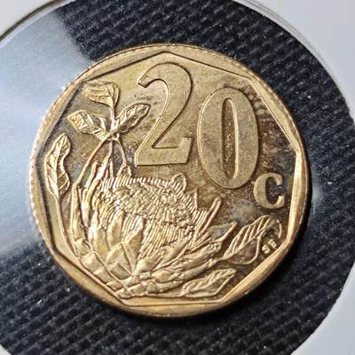 KK钱币收藏小铺 第335场 2月预留时间 周末发货 - 1997南非20分 