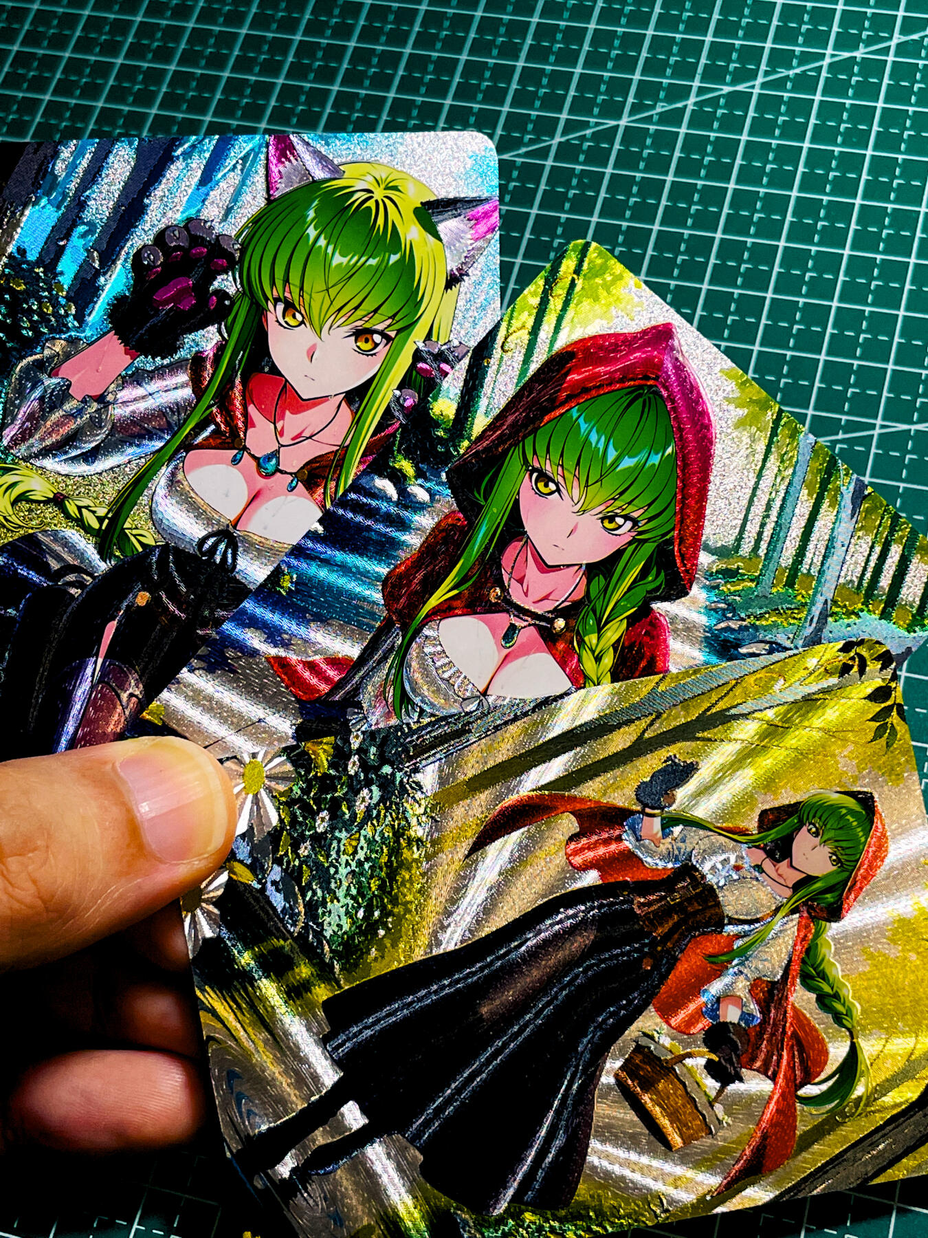 【关注参拍有赠卡】显眼宝31期  9.10日晚9:30截止 逝者如斯夫不舍昼夜 宅家 不知名小套卡 一套3张 彩闪工艺 63*88