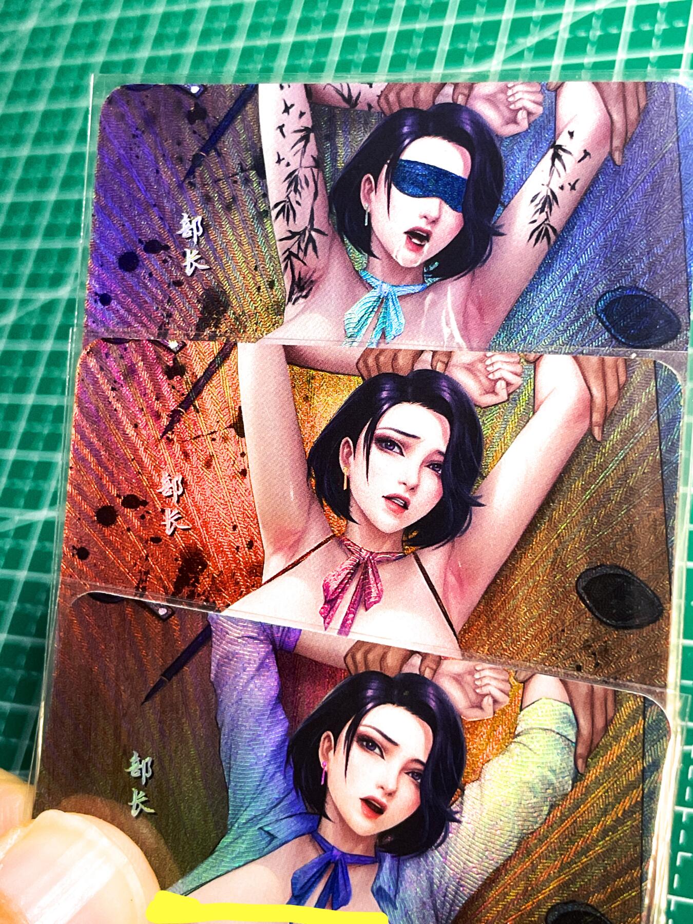 【关注参拍有赠卡】显眼宝31期  9.10日晚9:30截止 逝者如斯夫不舍昼夜 嘎嘎鸭 经典柳美兰-部长  三渐变3张  折光彩闪 小卡尺寸