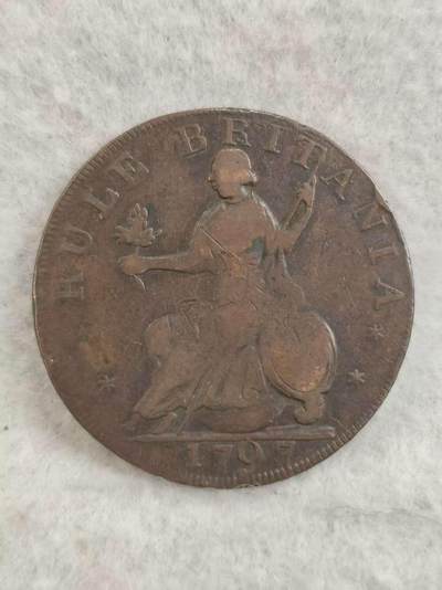 G&W世界散币，银币处理专场（第29场） -   英国1797年1/2便士 代用币