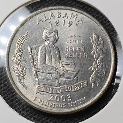 KK钱币收藏小铺 第335场 2月预留时间 周末发货 -  2003美国25分纪念币