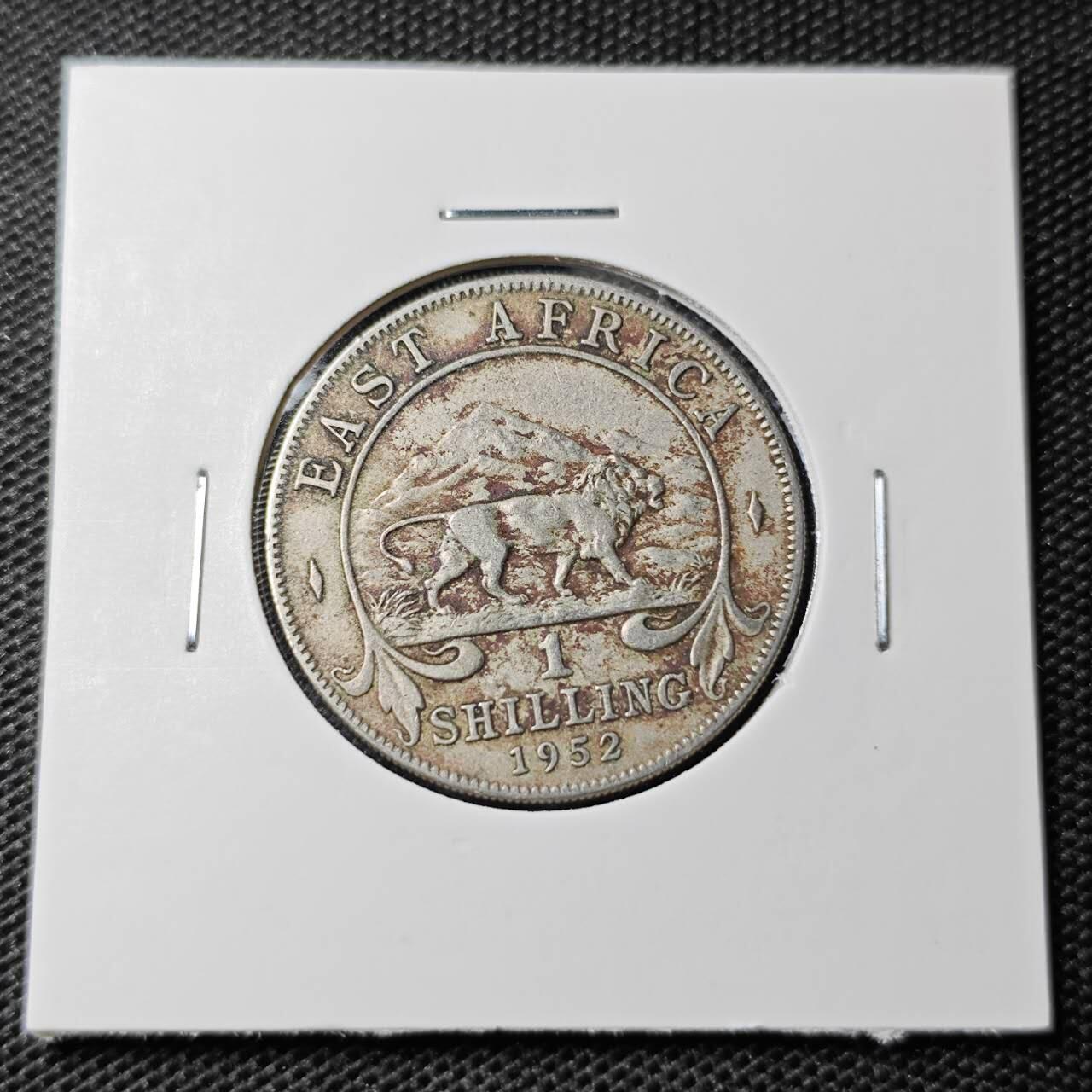 KK钱币收藏小铺 第335场 2月预留时间 周末发货 1952英属东非1先令