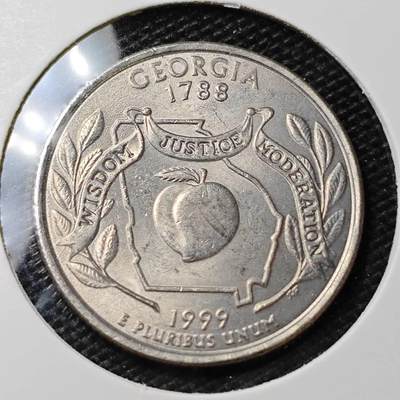 KK钱币收藏小铺 第335场 2月预留时间 周末发货 - 1999美国25分 纪念币