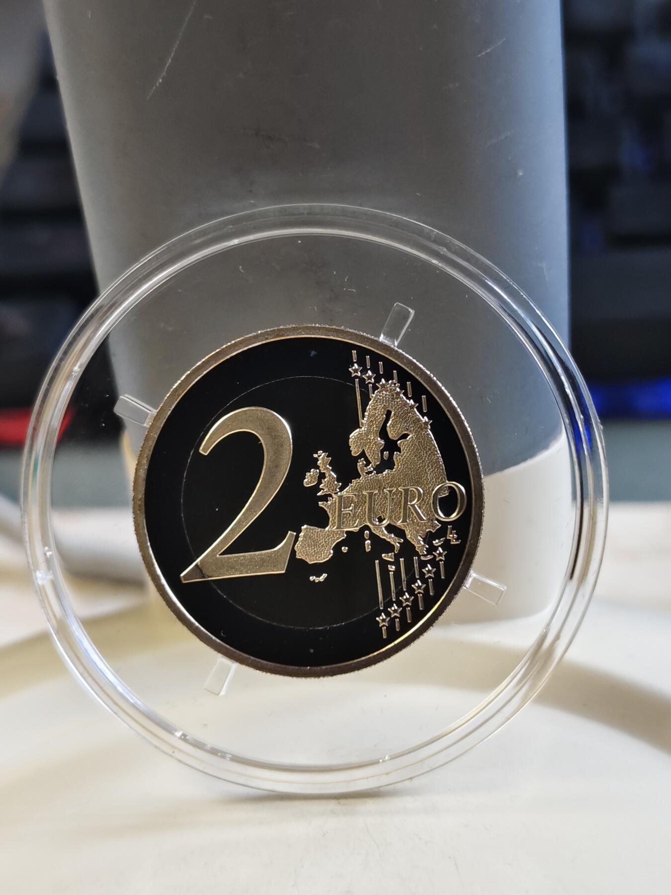 第175期拍卖【长期征集拍品】 法国2020年医学研究精制双色纪念币，有氧化