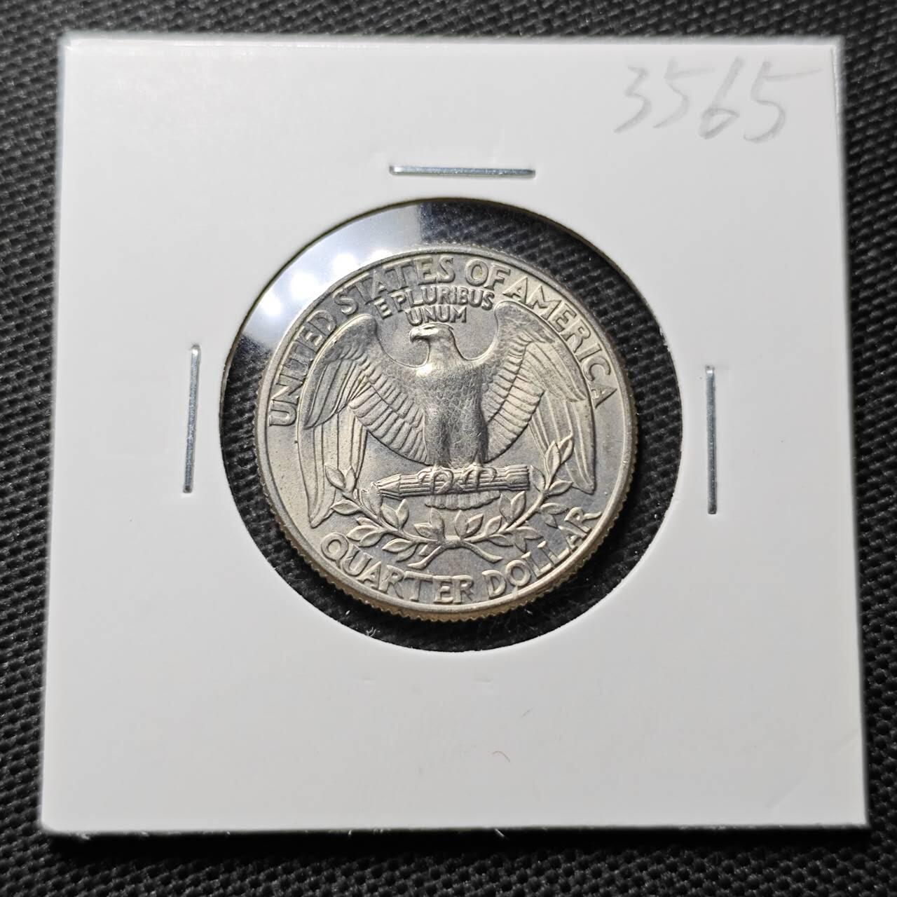KK钱币收藏小铺 第335场 2月预留时间 周末发货 1977美国25分 好品
