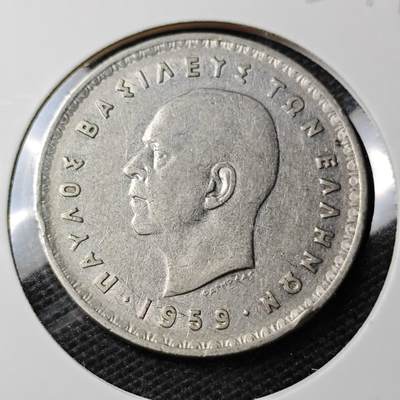 KK钱币收藏小铺 第335场 2月预留时间 周末发货 - 1959希腊10德拉克马 