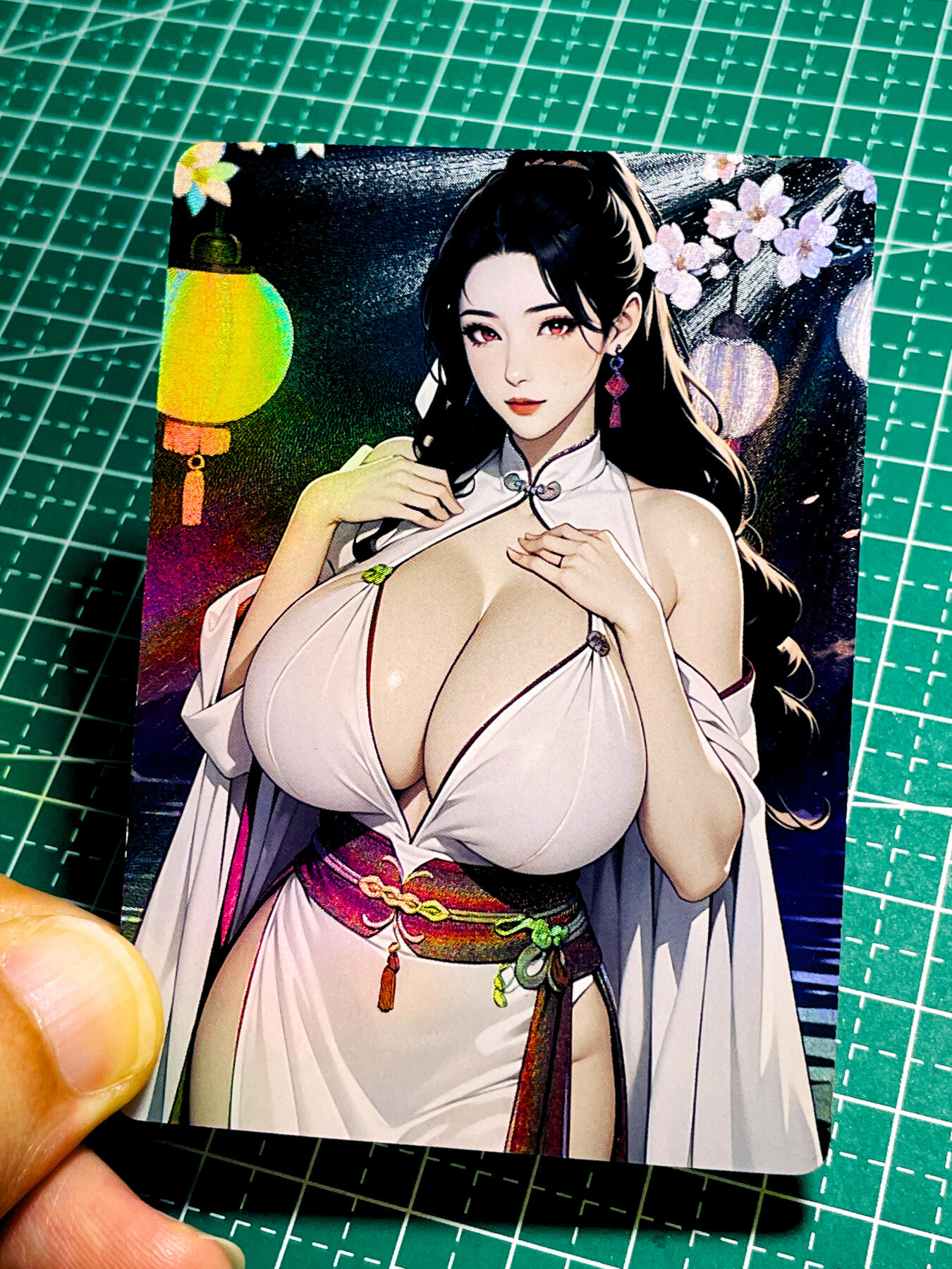 【关注参拍有赠卡】显眼宝31期  9.10日晚9:30截止 逝者如斯夫不舍昼夜 国风芳华 武侠系列  王语嫣 散配1张  粗彩闪工艺   大卡尺寸  63*88