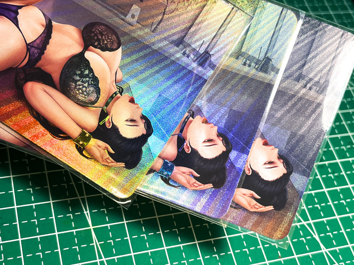 【关注参拍有赠卡】显眼宝31期  9.10日晚9:30截止 逝者如斯夫不舍昼夜 嘎嘎鸭 经典柳美兰 三渐变3张  折光彩闪 小卡尺寸