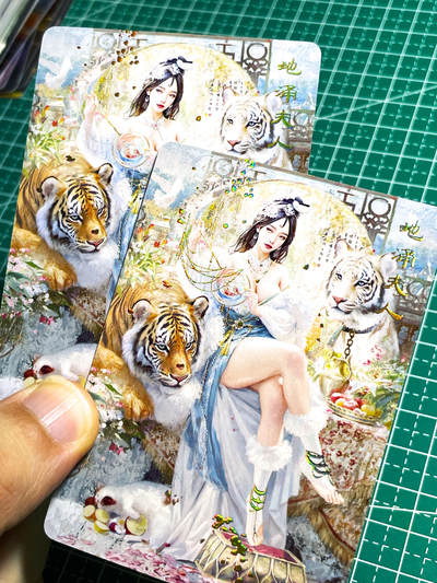 【关注参拍有赠卡】显眼宝31期  9.10日晚9:30截止 逝者如斯夫不舍昼夜 - 燎原卡牌  焱卡文化 妖姬传 地涌夫人  最傲娇的角色   幻彩普卡一对2张  9张