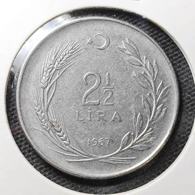 KK钱币收藏小铺 第334期 2月预留时间 周末发货 -  土耳其2.5里拉