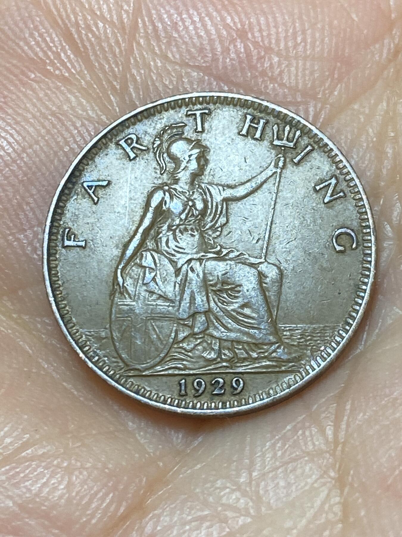 2025年第八十九场(总第一百一十五场）外国好品散币(免佣金) 英国🇬🇧1929年1法新(乔治五世第三版)