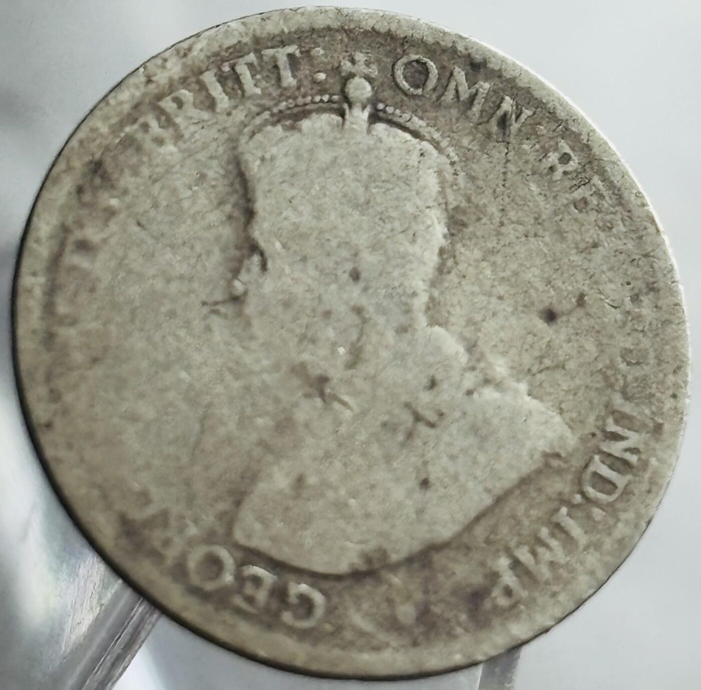 文馨钱币收藏第 271 场， 长期接收代拍品 1912 年英属澳大利亚乔治五世 3 便士银币 925 高银版