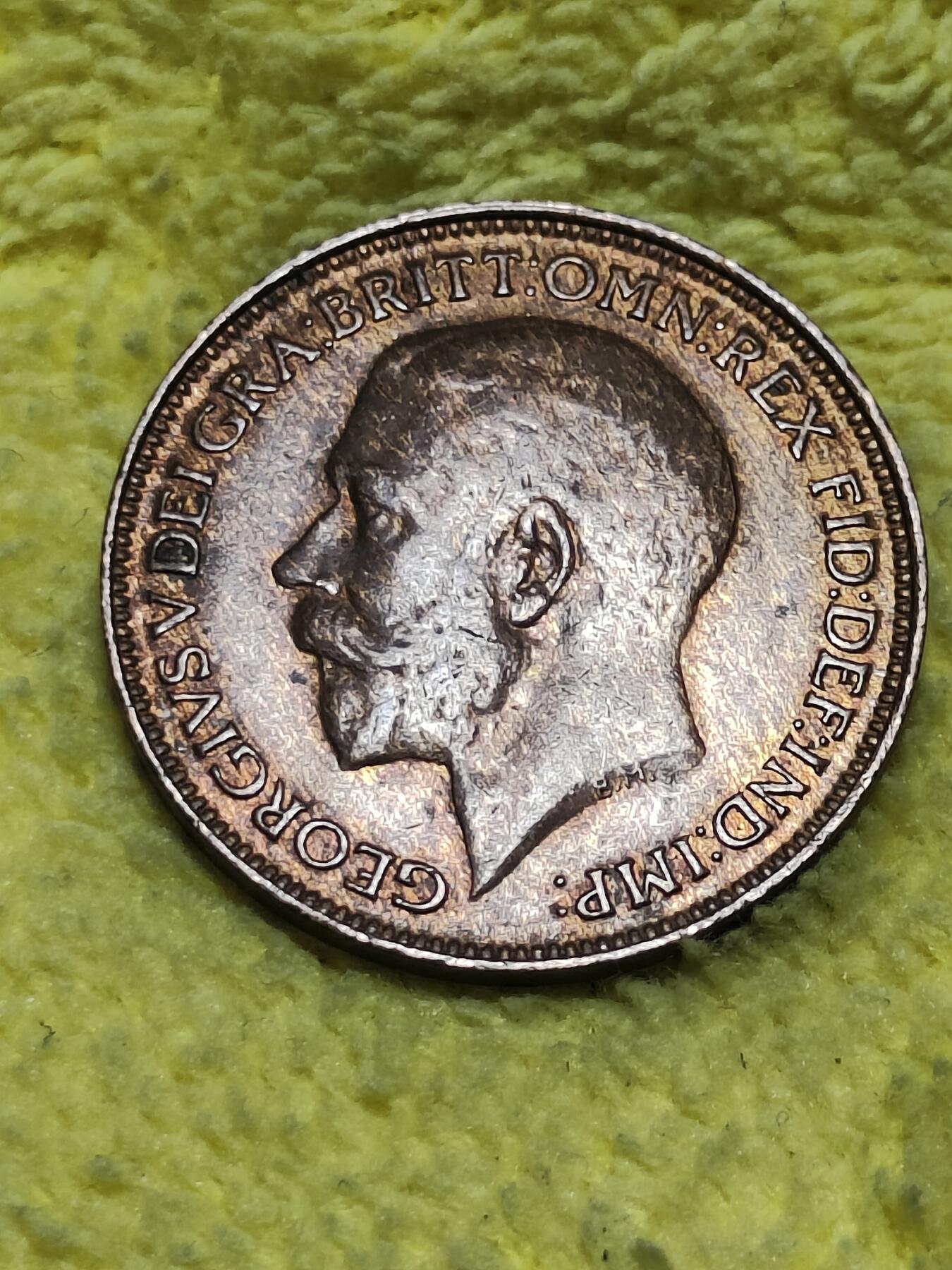 2025年第八十九场(总第一百一十五场）外国好品散币(免佣金) 英国🇬🇧1923年1法新(乔治五世第二版)