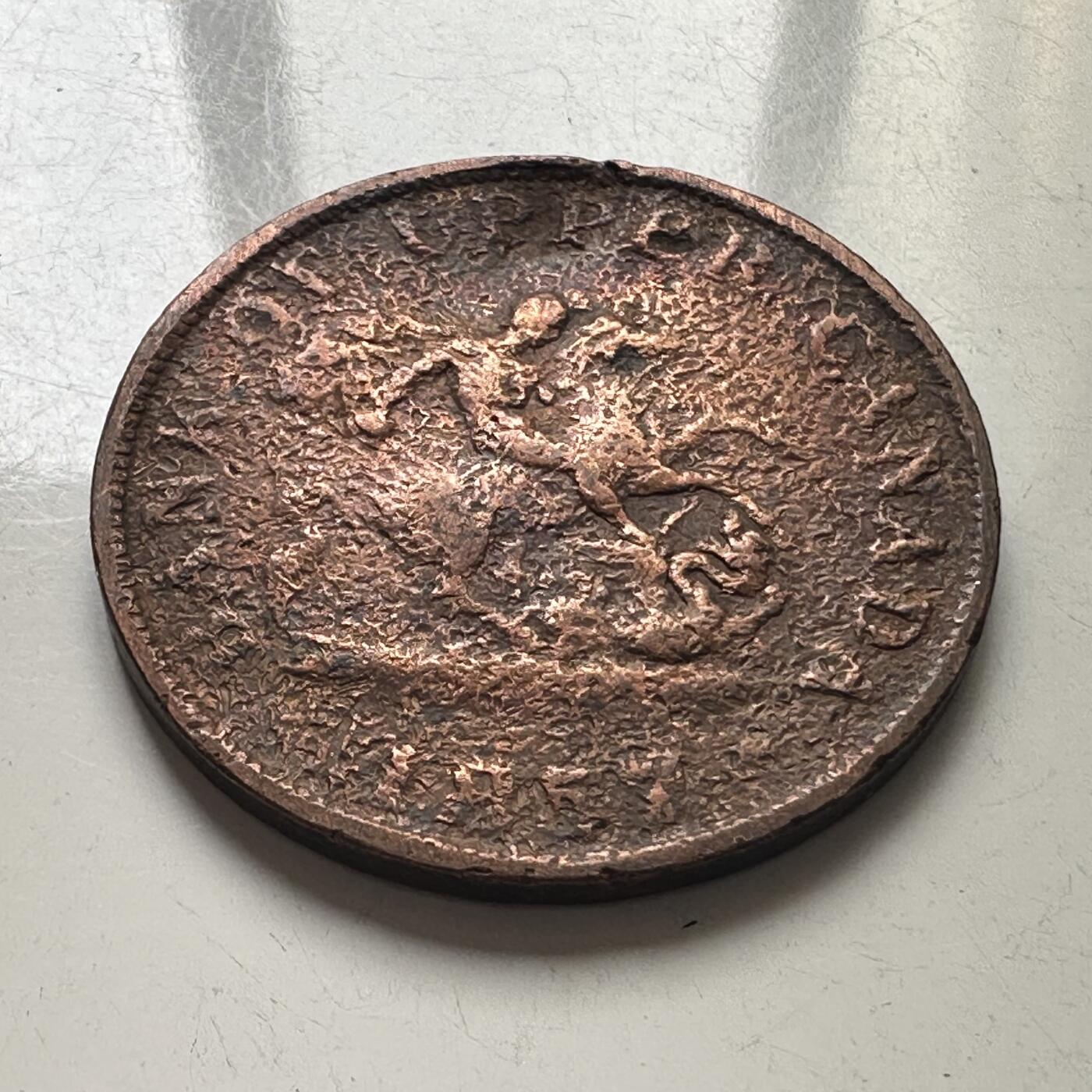 🌹外币初藏🌹🐯2025年第101场  每周二四六晚8️⃣点 接代拍 上加拿大1857年马剑半便士