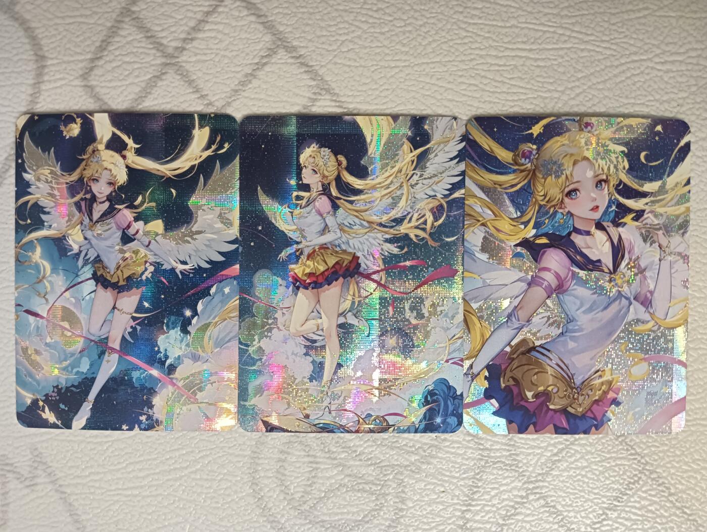 花开卡拍第38期（9月14号周日截拍，品控勿拍!!!拍品不寄存，运费5元，自制卡难免瑕疵，可能存在轻微撞角爆边等出厂瑕疵，品控介意勿拍！） 墨卡文创 小套3张 纱布闪