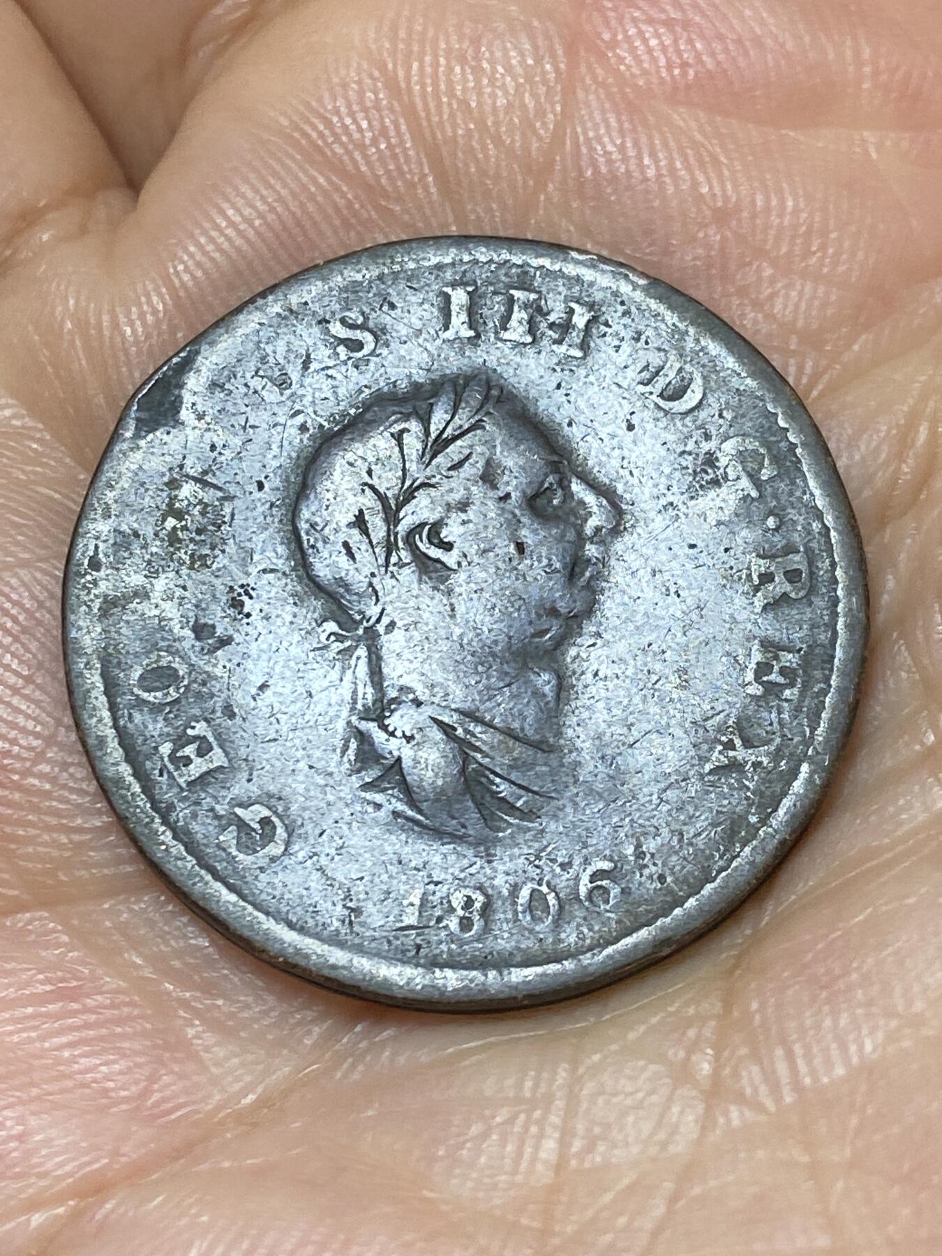 2025年第八十九场(总第一百一十五场）外国好品散币(免佣金) 英国🇬🇧1806年半便士(乔治三世时期，首发年仅发行2年)