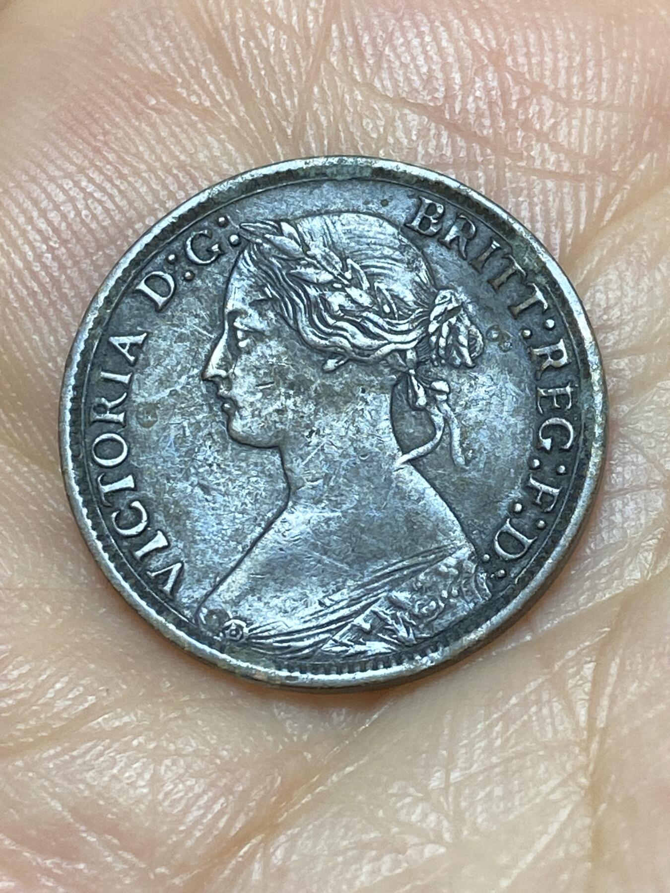 2025年第八十九场(总第一百一十五场）外国好品散币(免佣金) 英国🇬🇧1866年1法新(维多利亚女王中年，第二版)