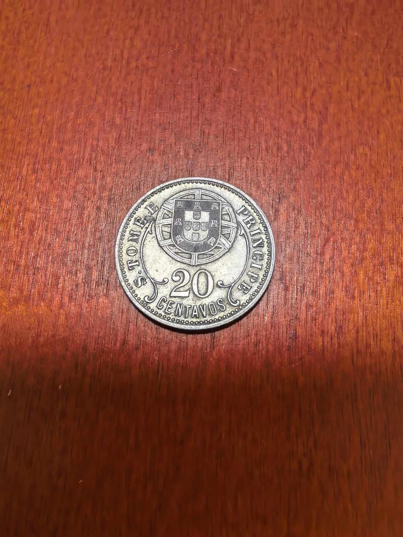 长老汇蛇年精选第四十五场拍卖 1929圣多美20分铜镍币，克书75美金（1）
