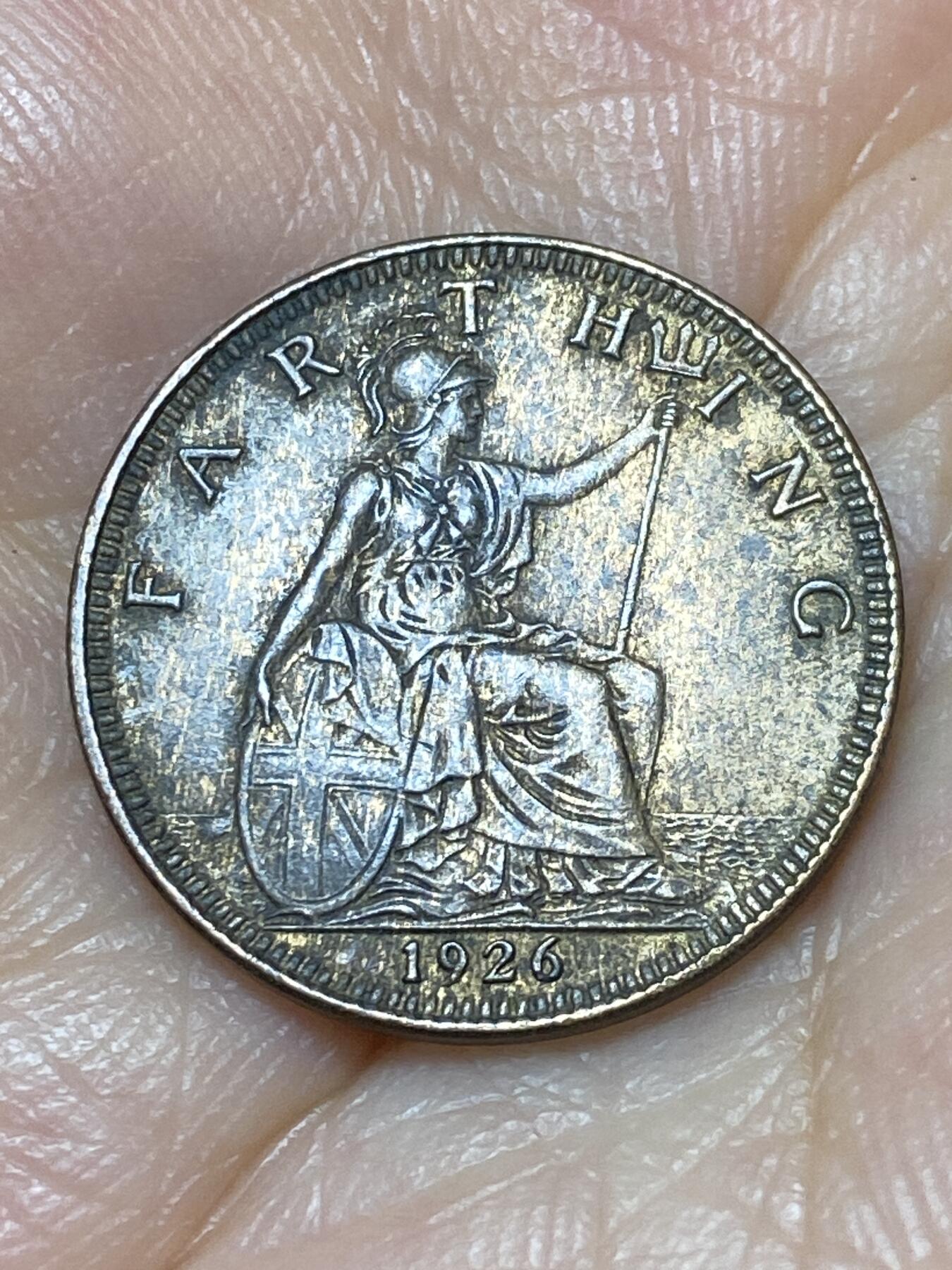2025年第八十九场(总第一百一十五场）外国好品散币(免佣金) 英国🇬🇧1926年1法新(乔治五世第三版，首发年)