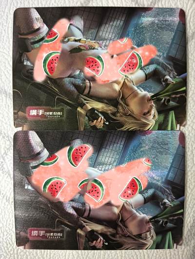 花开卡拍第38期（9月14号周日截拍，品控勿拍!!!拍品不寄存，运费5元，自制卡难免瑕疵，可能存在轻微撞角爆边等出厂瑕疵，品控介意勿拍！） - Acg艺术对卡 纲手纱布闪2张