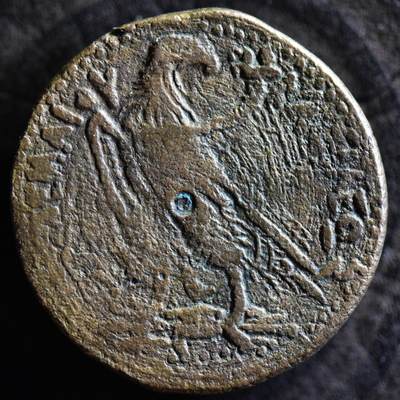 【良泉】【国庆精品场】10月2日晚19.30点开拍！ 222组，西方古代钱币、印章专场 - 【39.68克】公元前221-205年【古希腊】埃及托勒密四世，大铜币