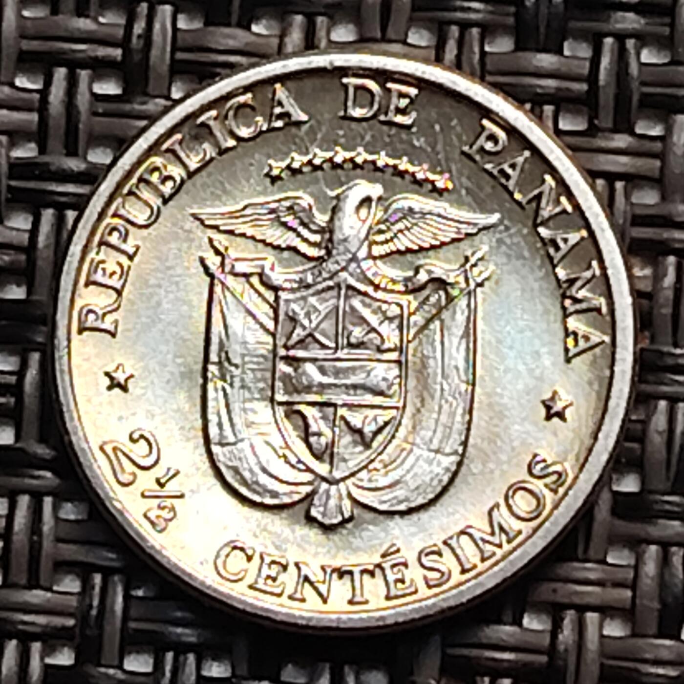布加迪🐬～世界钱币(上海)🌾第 242 期 /  各国套币和散币 巴拿马🇵🇦 1973年 2.5分
