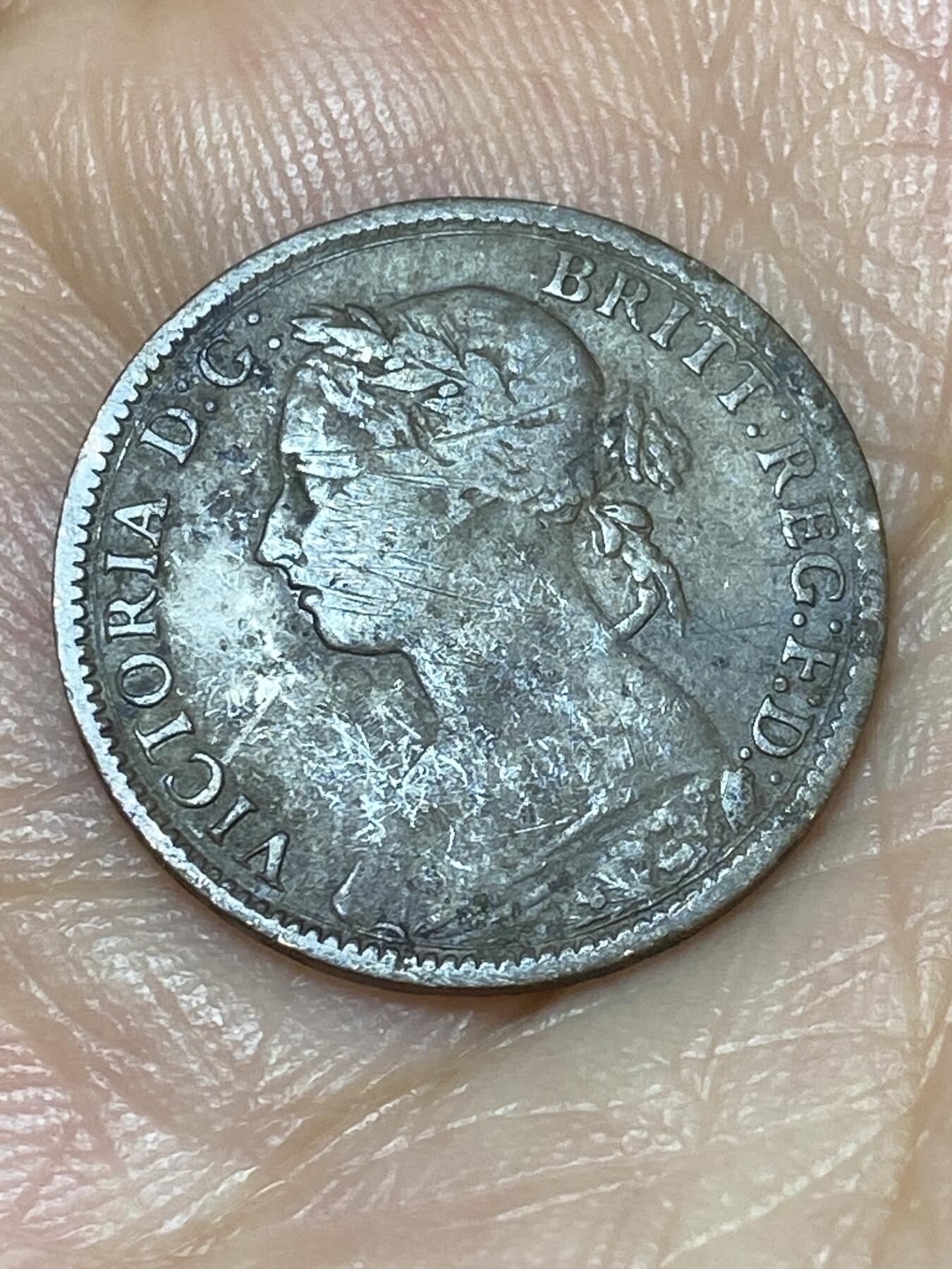2025年第八十九场(总第一百一十五场）外国好品散币(免佣金) 英国🇬🇧1886年1法新(维多利亚女王中年，第三版)
