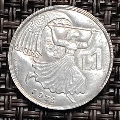 布加迪🐬～世界钱币(上海)🌾第 242 期 /  各国套币和散币 - 圣马力诺🇸🇲 1973年 1里拉
