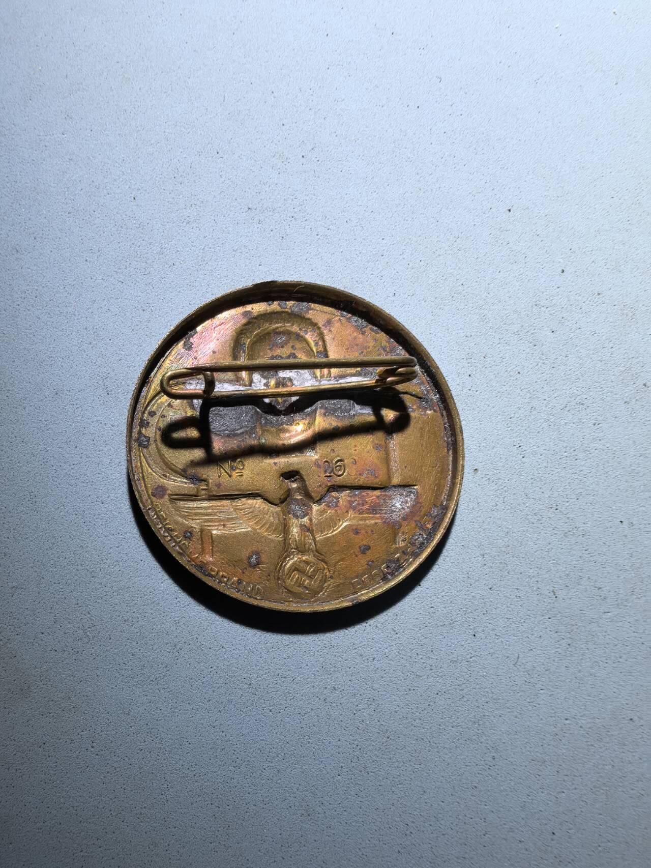 盛世勋华——号角文化勋章邮票专场拍卖第278期 德国（1939）1934年五一劳动节纪念证章 极为少见带厂标