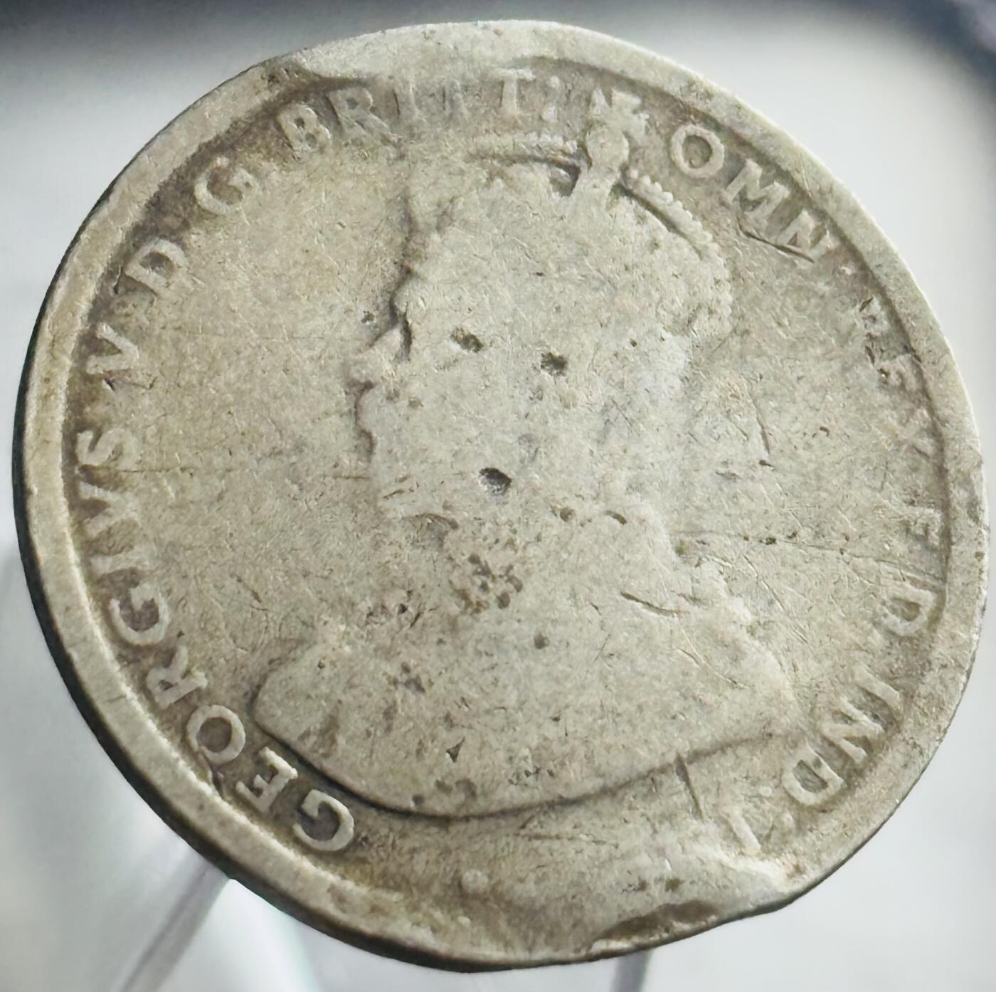 文馨钱币收藏第 271 场， 长期接收代拍品 早期 1912 年英属澳大利亚乔治五世 1 先令银币，925 高银版