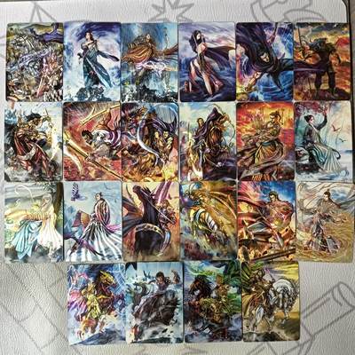 花开卡拍第38期（9月14号周日截拍，品控勿拍!!!拍品不寄存，运费5元，自制卡难免瑕疵，可能存在轻微撞角爆边等出厂瑕疵，品控介意勿拍！） - 燎原豪杰传 ssr套 22张 粗闪