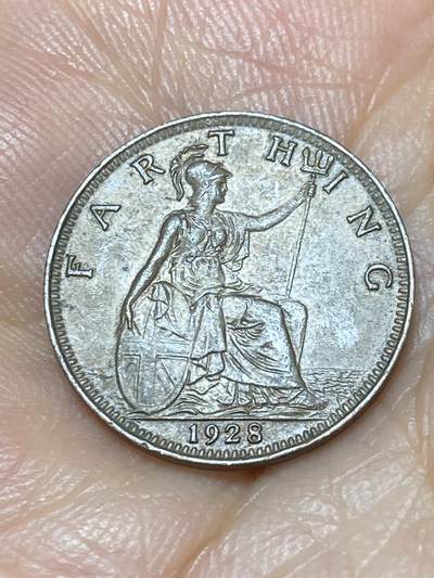 2025年第八十九场(总第一百一十五场）外国好品散币(免佣金) - 英国🇬🇧1928年1法新(乔治五世第三版)