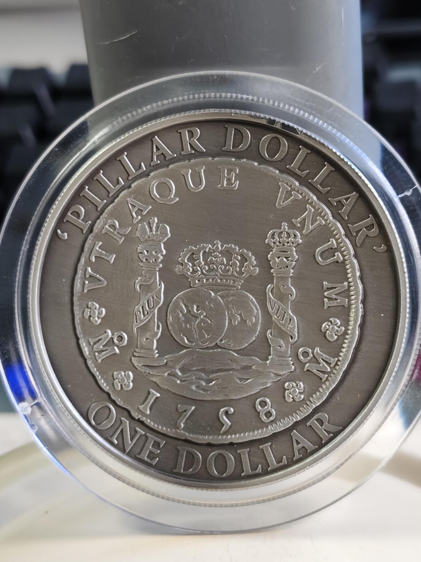 第175期拍卖【长期征集拍品】 澳大利亚2006年货币历史系列双柱仿古60.5克纪念银币,999银