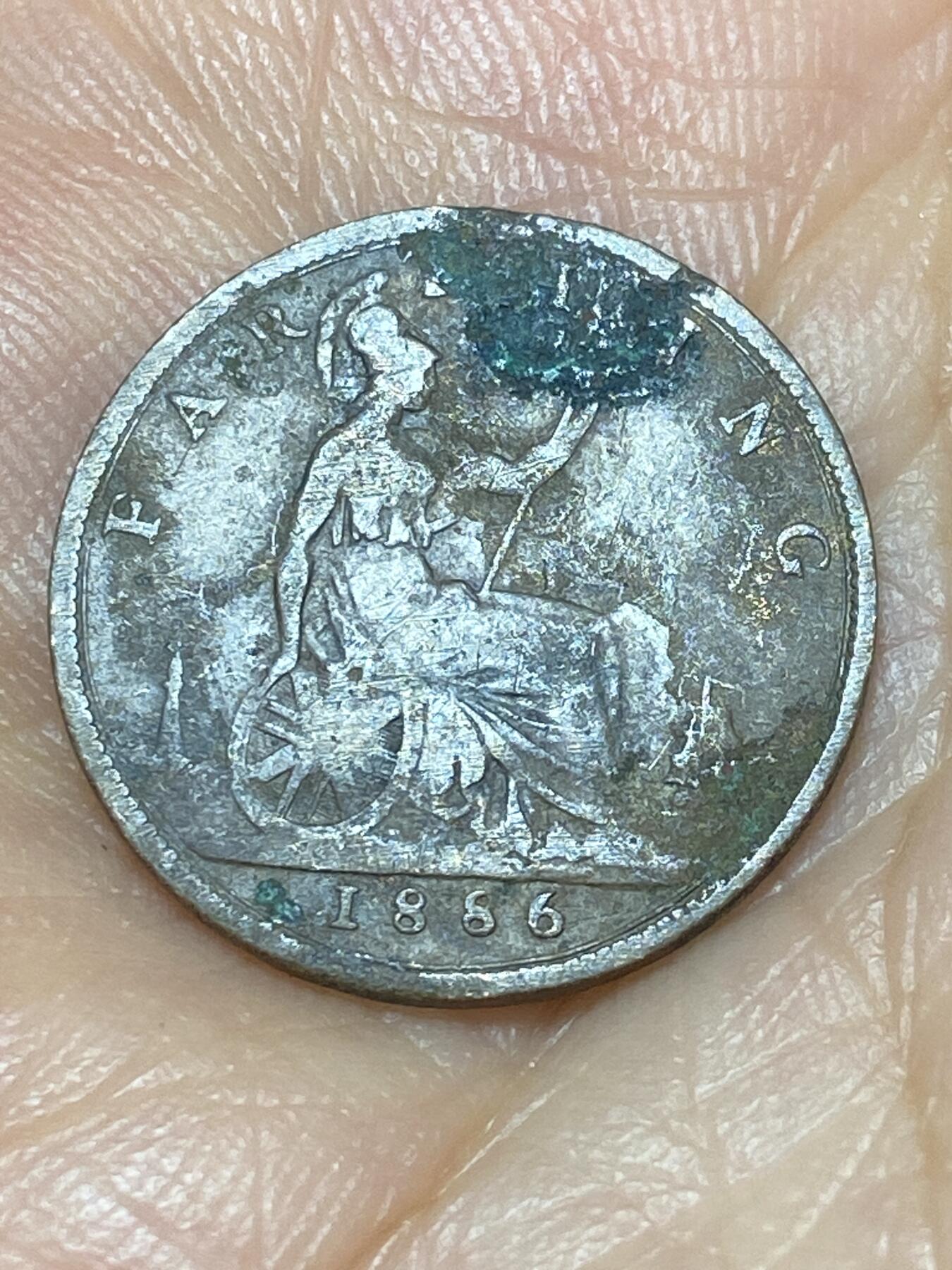 2025年第八十九场(总第一百一十五场）外国好品散币(免佣金) 英国🇬🇧1886年1法新(维多利亚女王中年，第三版)