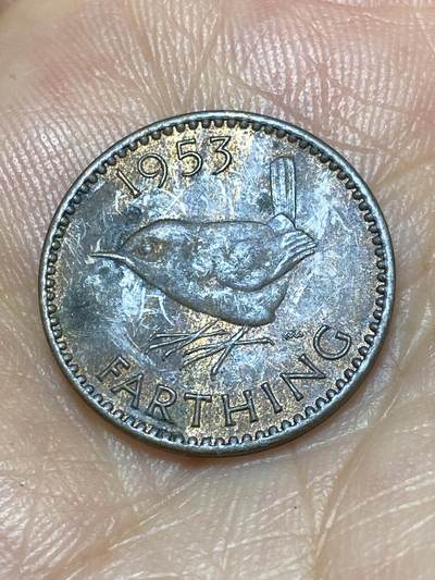 2025年第八十九场(总第一百一十五场）外国好品散币(免佣金) - 英国🇬🇧1953单年份1法新(伊丽莎白二世加冕年，第一版)