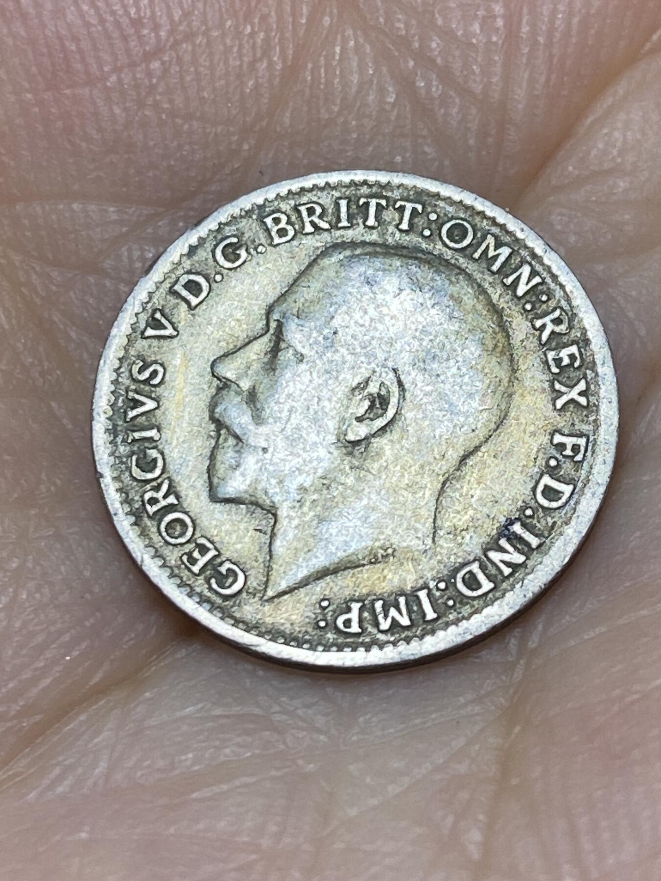 2025年第九十场(总第一百一十六场）外国好品散币(免佣金) 英国🇬🇧1921年3便士银币(乔治五世第一版，925高银)
