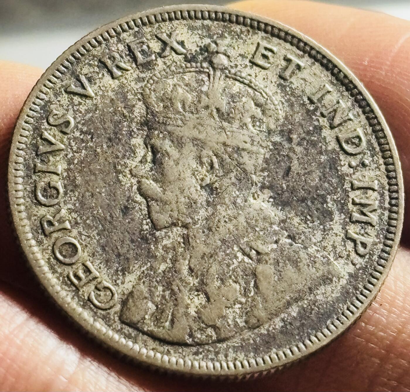 文馨钱币收藏第 271 场， 长期接收代拍品 包浆美品 1924 年英属东非乔治五世 1 先令银币