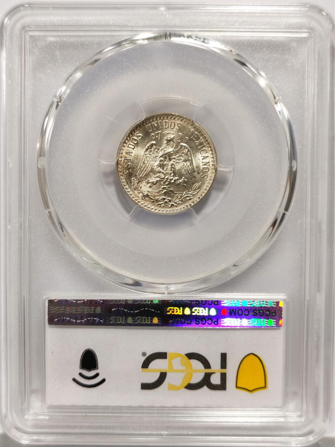 博洋堂世界钱币拍卖第139期（全场包邮） PCGS MS66 墨西哥1942年鹰洋20分银币，极品高分