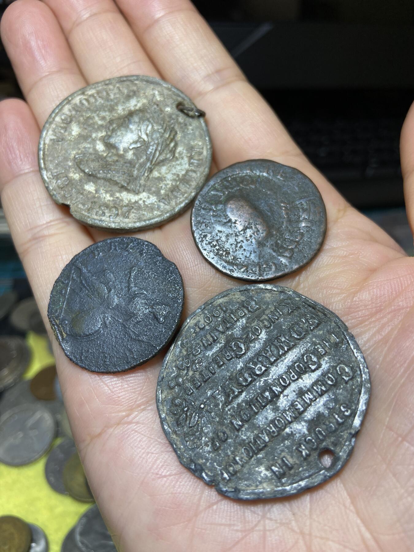 2025年第八十九场(总第一百一十五场）外国好品散币(免佣金) 差品老铜币4枚