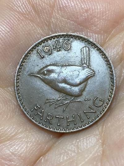 2025年第八十九场(总第一百一十五场）外国好品散币(免佣金) - 英国🇬🇧1946年1法新(乔治六世第一版)