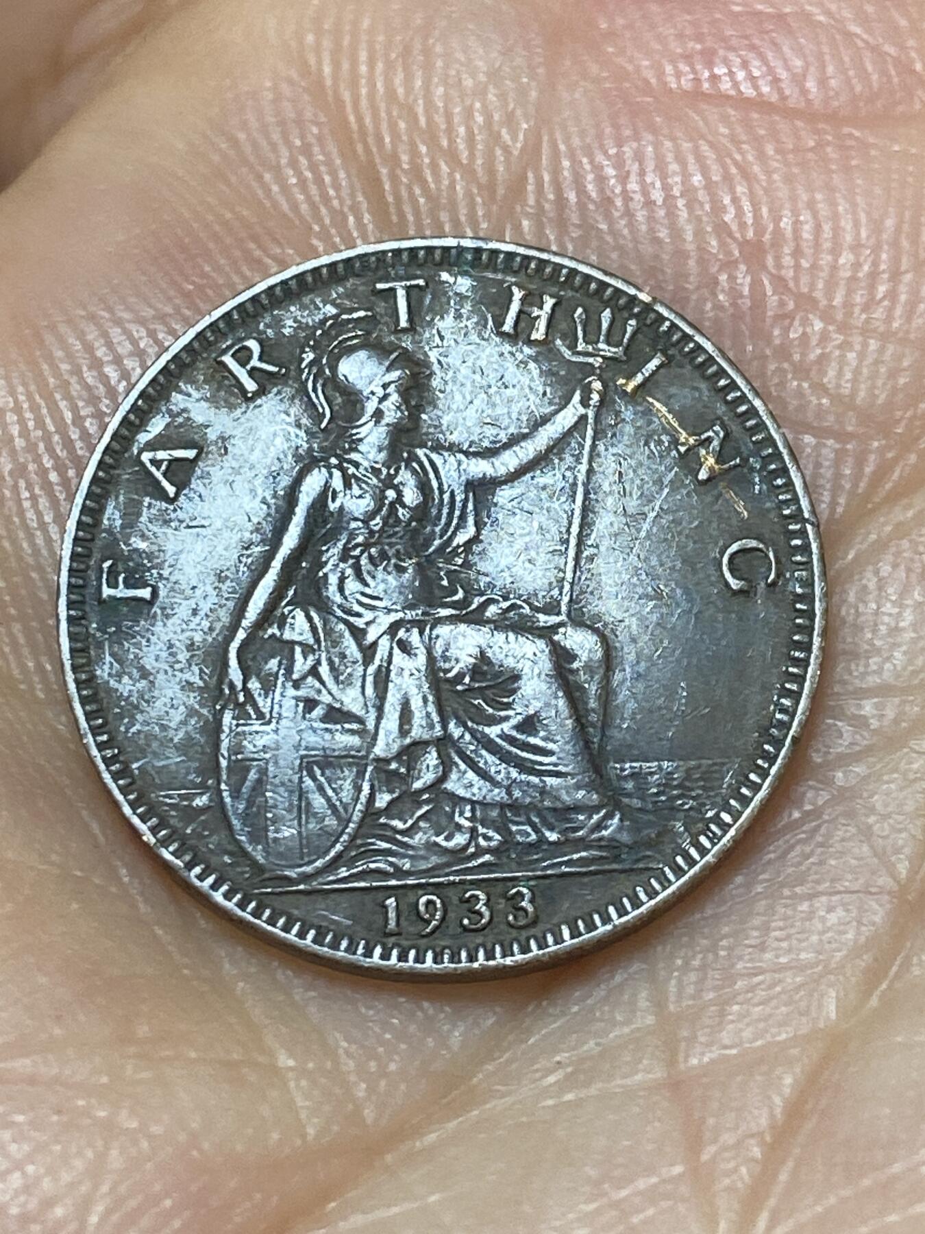 2025年第八十九场(总第一百一十五场）外国好品散币(免佣金) 英国🇬🇧1933年1法新(乔治五世第三版)